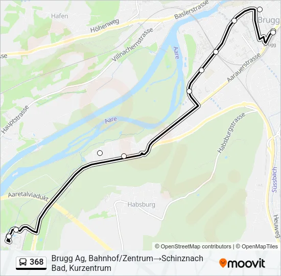 368 Bus Line Map