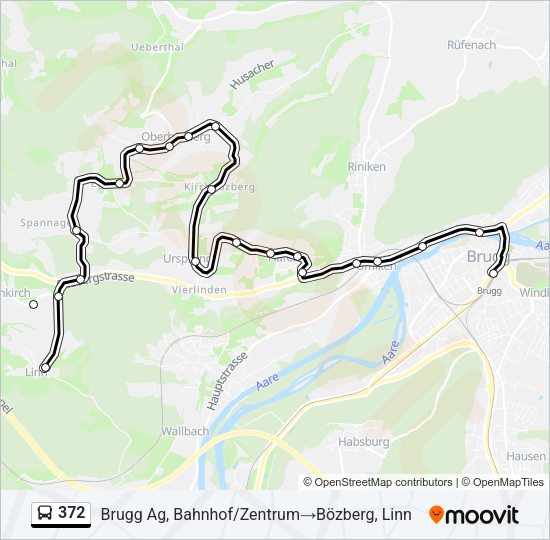 372 Bus Line Map