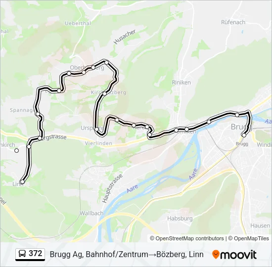 372 Bus Line Map