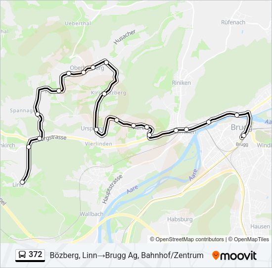372 Bus Line Map