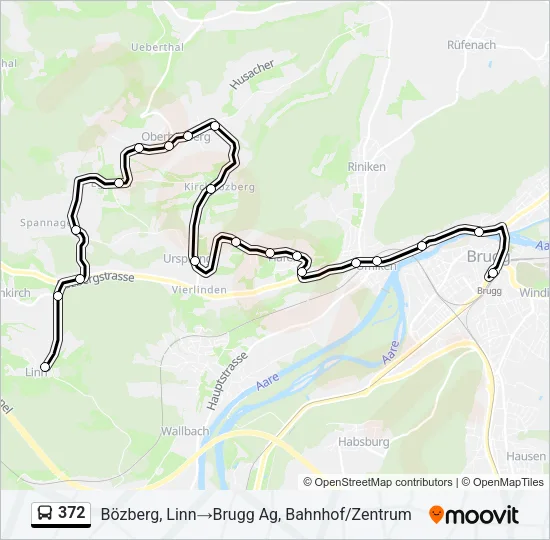 372 Bus Line Map