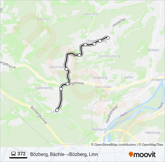 372 Bus Line Map
