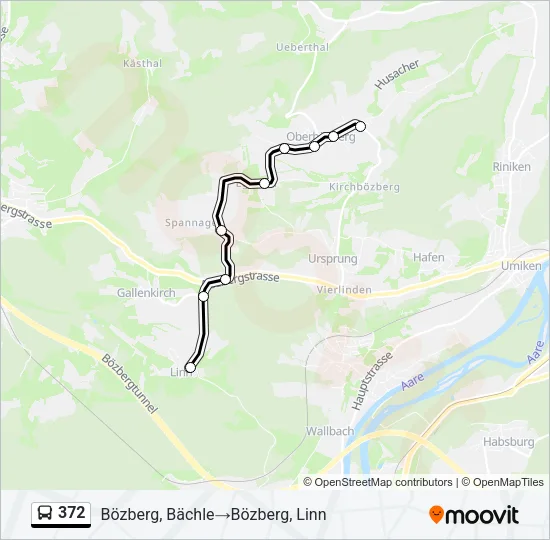372 Bus Line Map