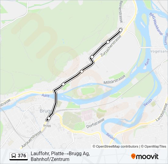 376 Bus Line Map