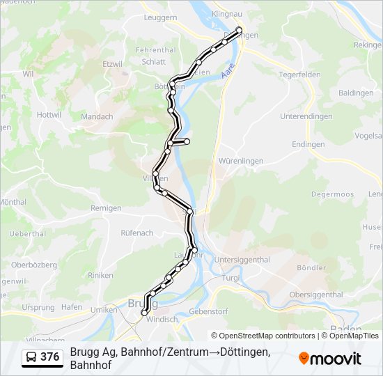 376 Bus Line Map