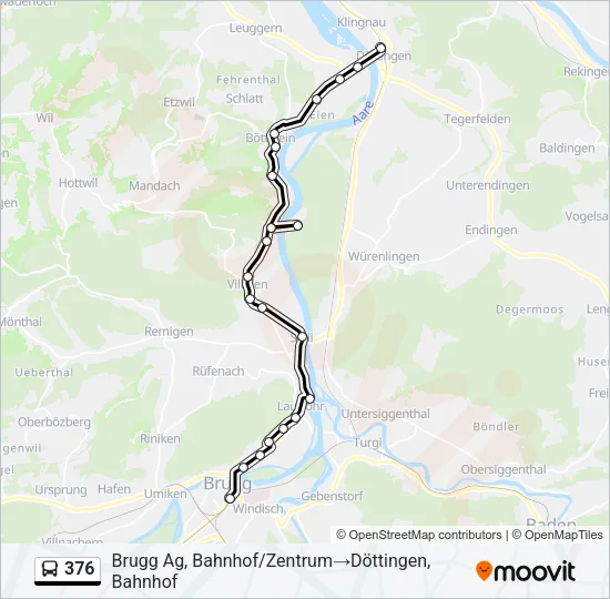 376 Bus Line Map