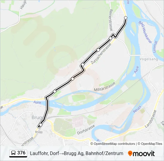 376 Bus Line Map