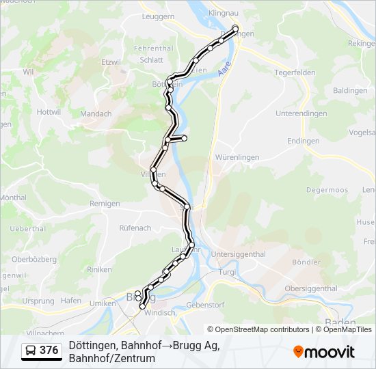 376 Bus Line Map