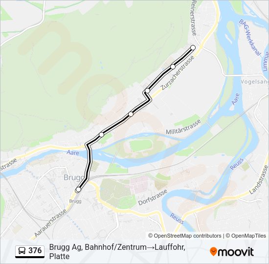 376 Bus Line Map