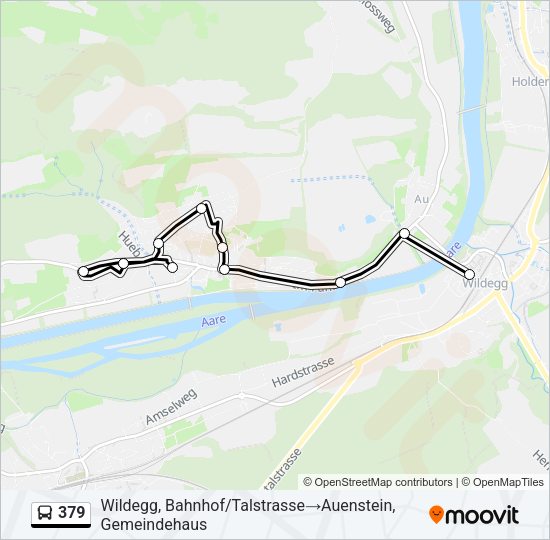 379 Bus Line Map