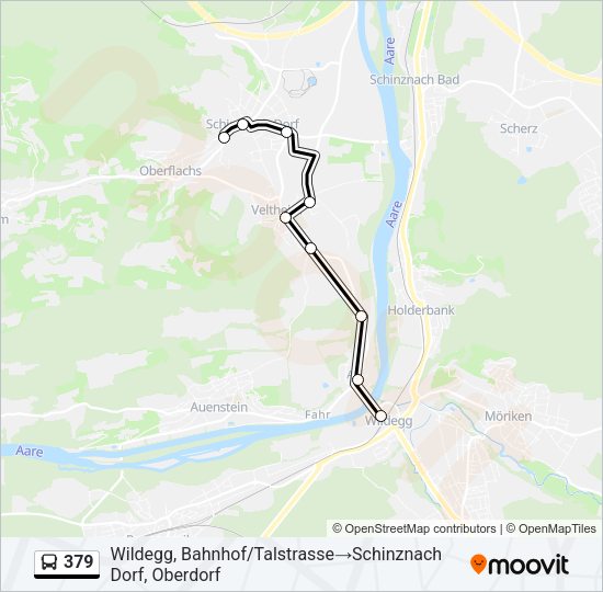 379 Bus Line Map