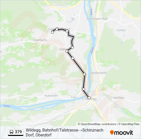 379 Bus Line Map