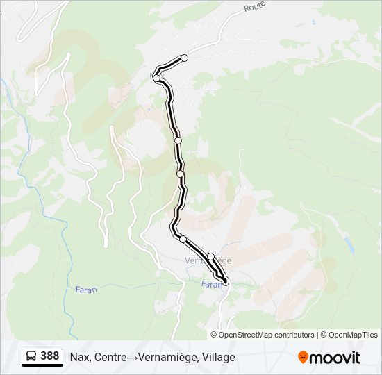 388 Bus Line Map