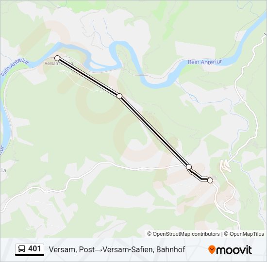 401 Bus Line Map