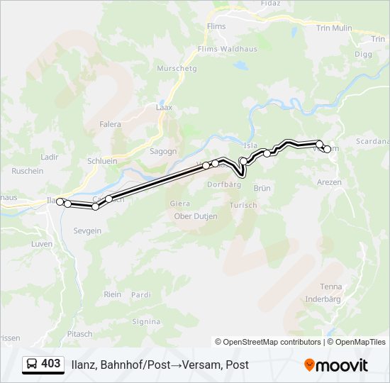 403 Bus Line Map