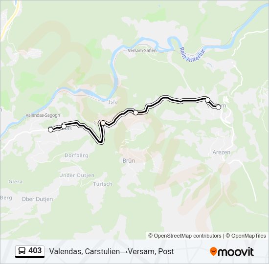403 Bus Line Map