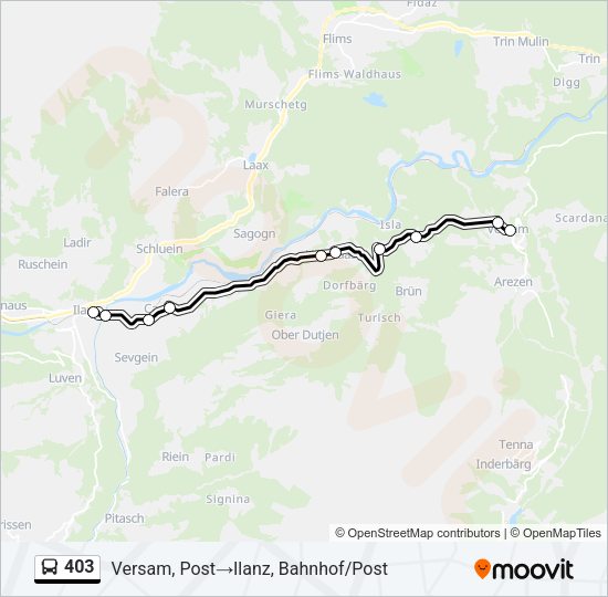 403 Bus Line Map