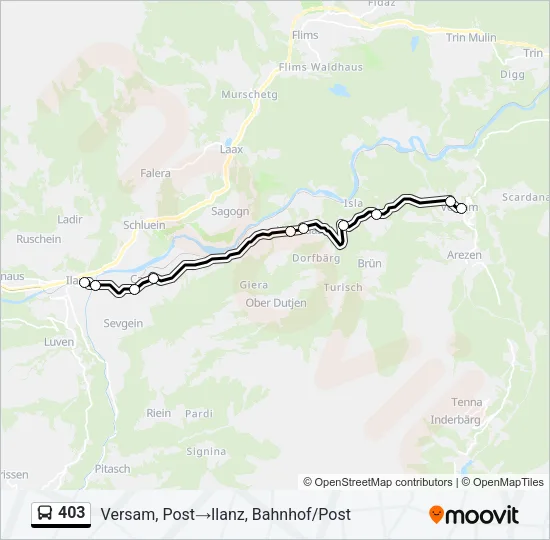 403 Bus Line Map