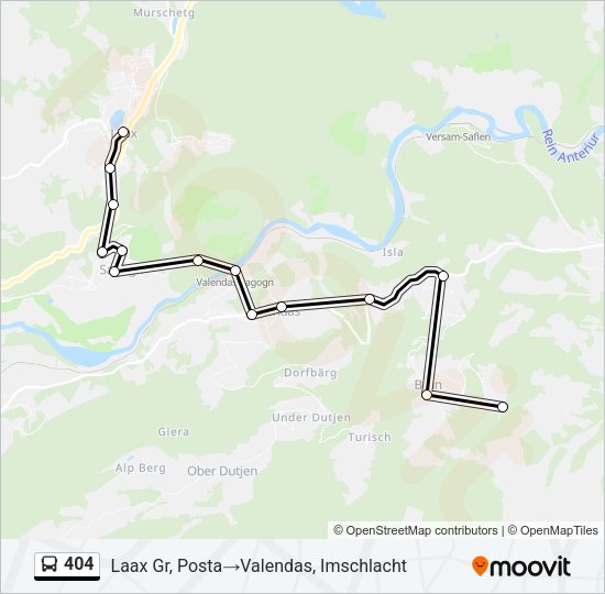 404 Bus Line Map