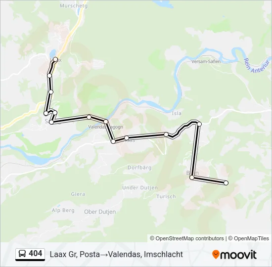 404 Bus Line Map