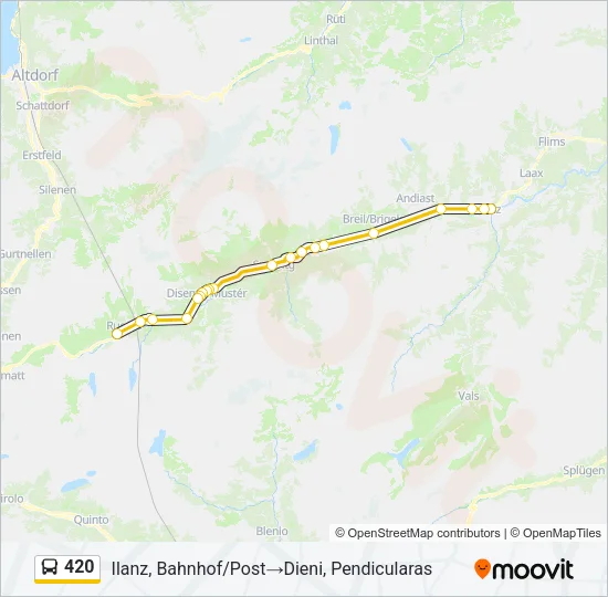 420 Bus Line Map