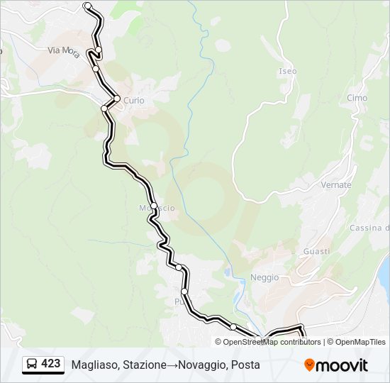 423 Bus Line Map