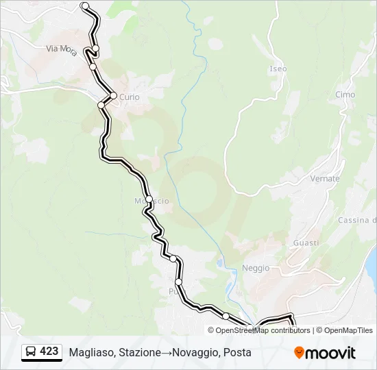 423 Bus Line Map