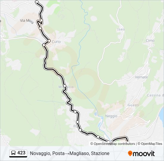 423 Bus Line Map