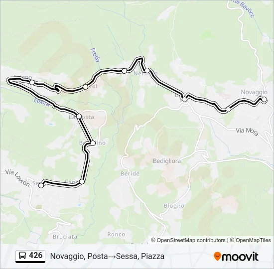 426 Bus Line Map