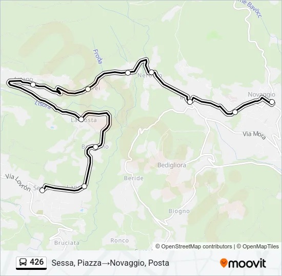 426 Bus Line Map