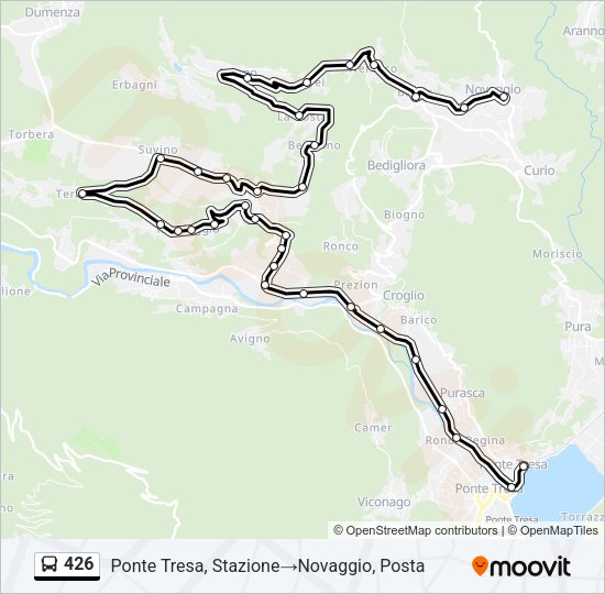 426 Bus Line Map