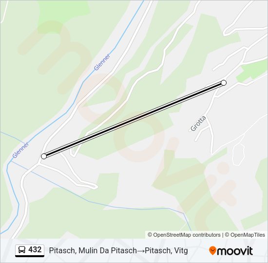 432 Bus Line Map