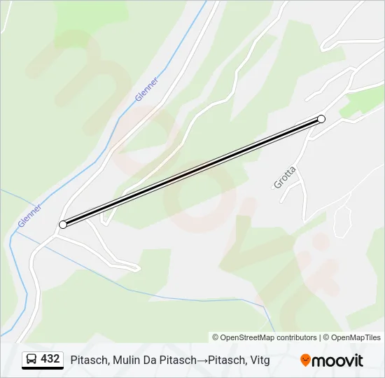 432 Bus Line Map