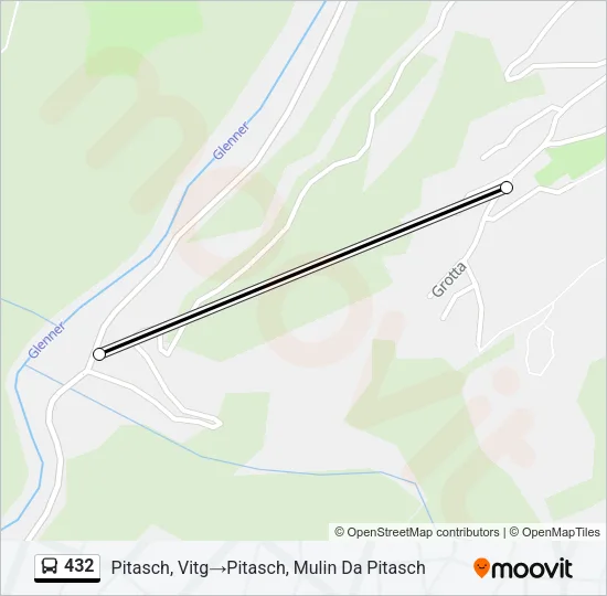 432 Bus Line Map