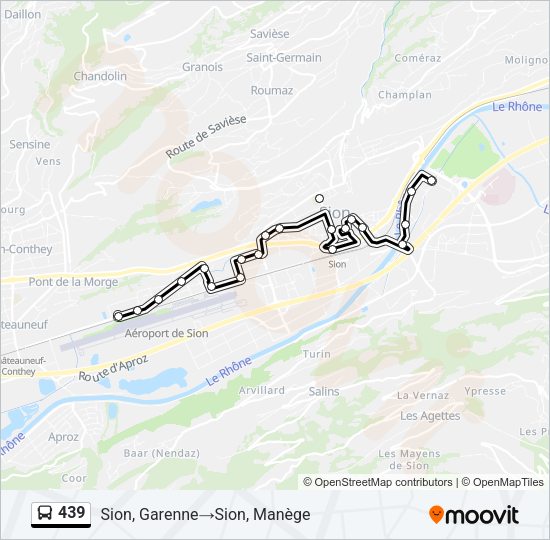 439 Bus Line Map