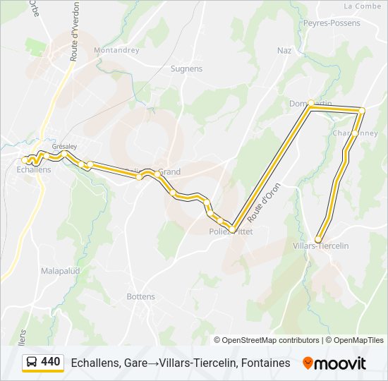440 Bus Line Map