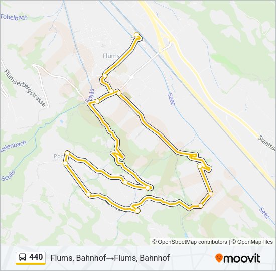 440 Bus Line Map