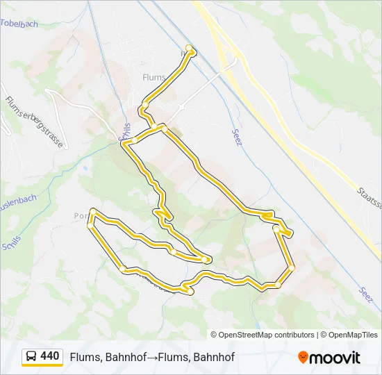 440 Bus Line Map