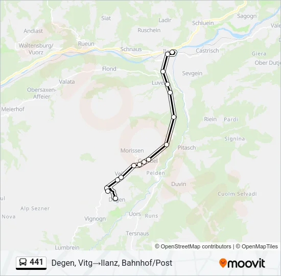 441 Bus Line Map