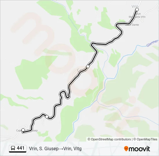 441 Bus Line Map