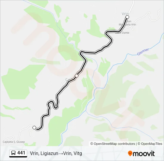 441 Bus Line Map