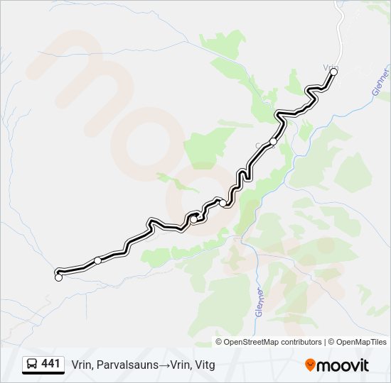 441 Bus Line Map
