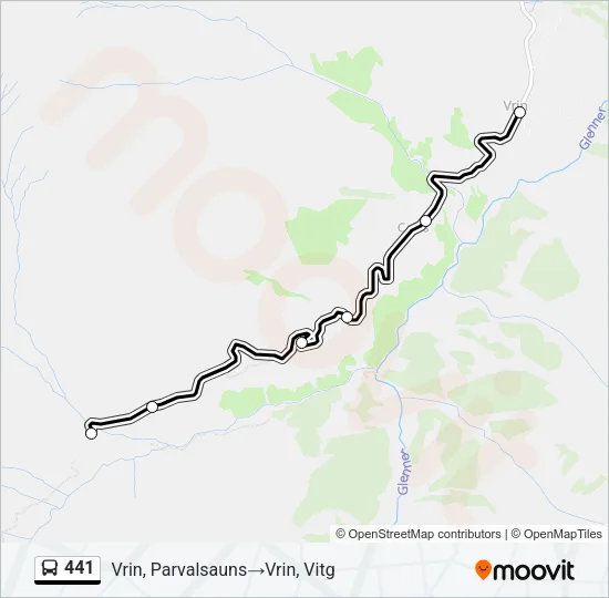 441 Bus Line Map