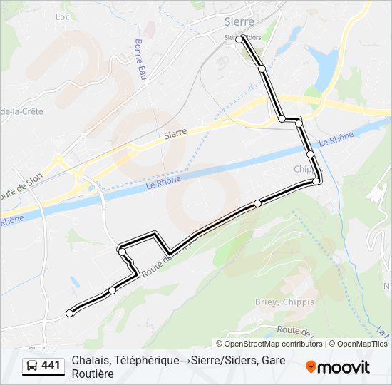 441 Bus Line Map