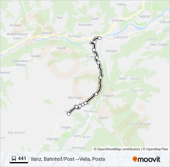 441 Bus Line Map