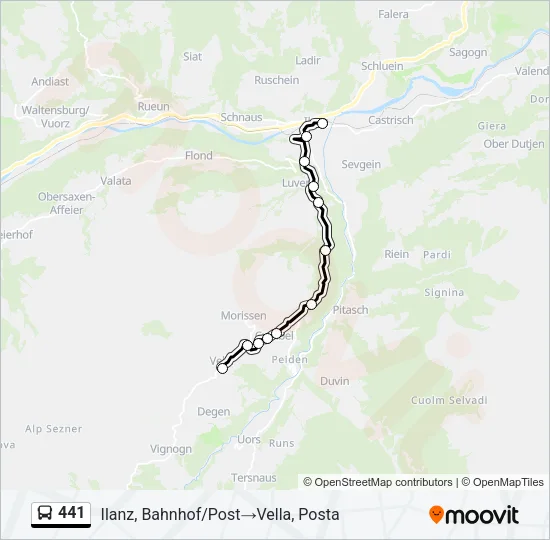 441 Bus Line Map