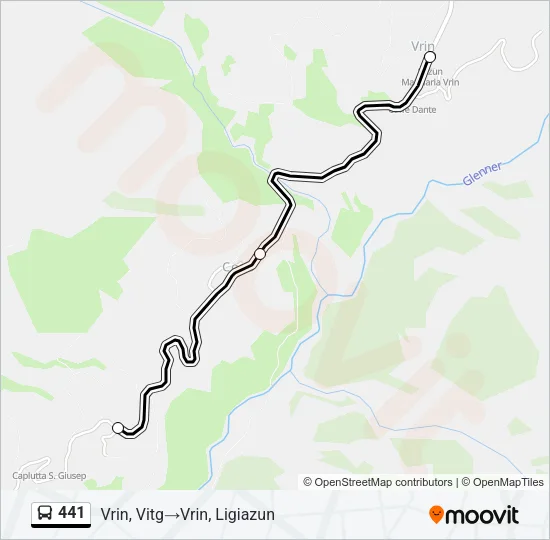 441 Bus Line Map