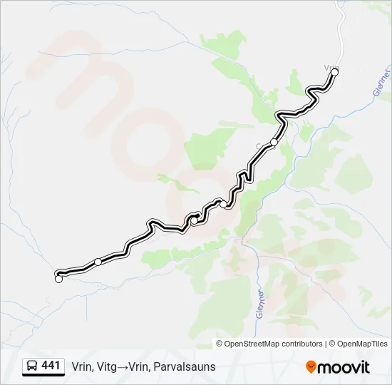 441 Bus Line Map