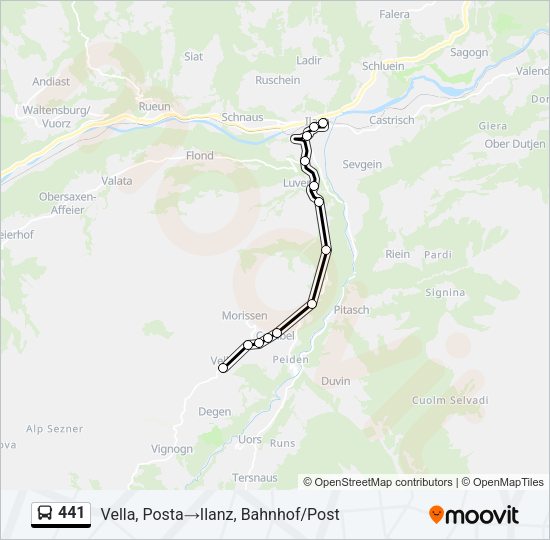 441 Bus Line Map