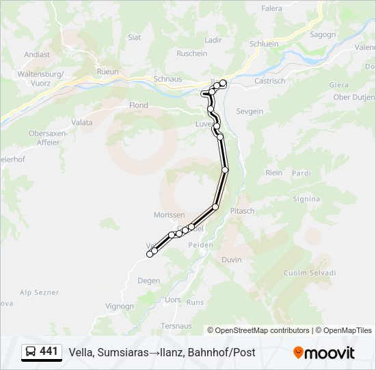 441 Bus Line Map